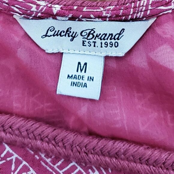 Lucky Brand  Sleeveless Lined Tank Geo Dress Size Medium - Picture 4 of 6